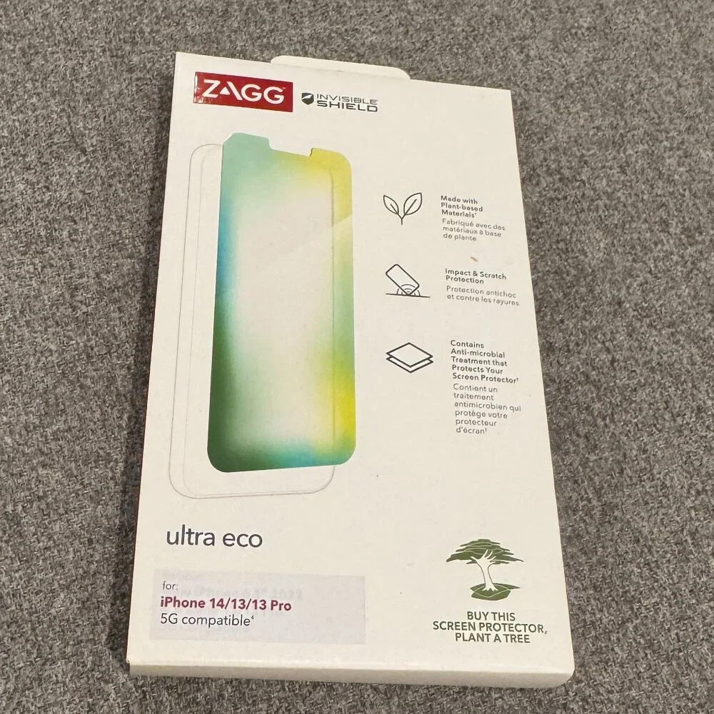 NIB ZAGG Ultra Eco Screen Protector – iPhone 14 / 13 / 13 Pro